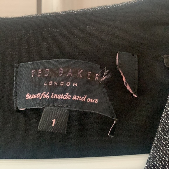 $189 NEW Ted Baker London Dress Cocktail Long Sleeve Sheath Zippered Back - Picture 11 of 17
